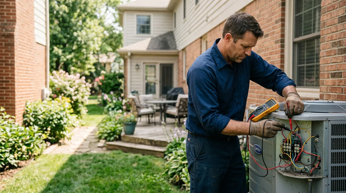 HVAC technician working near Thompsons Station, TN